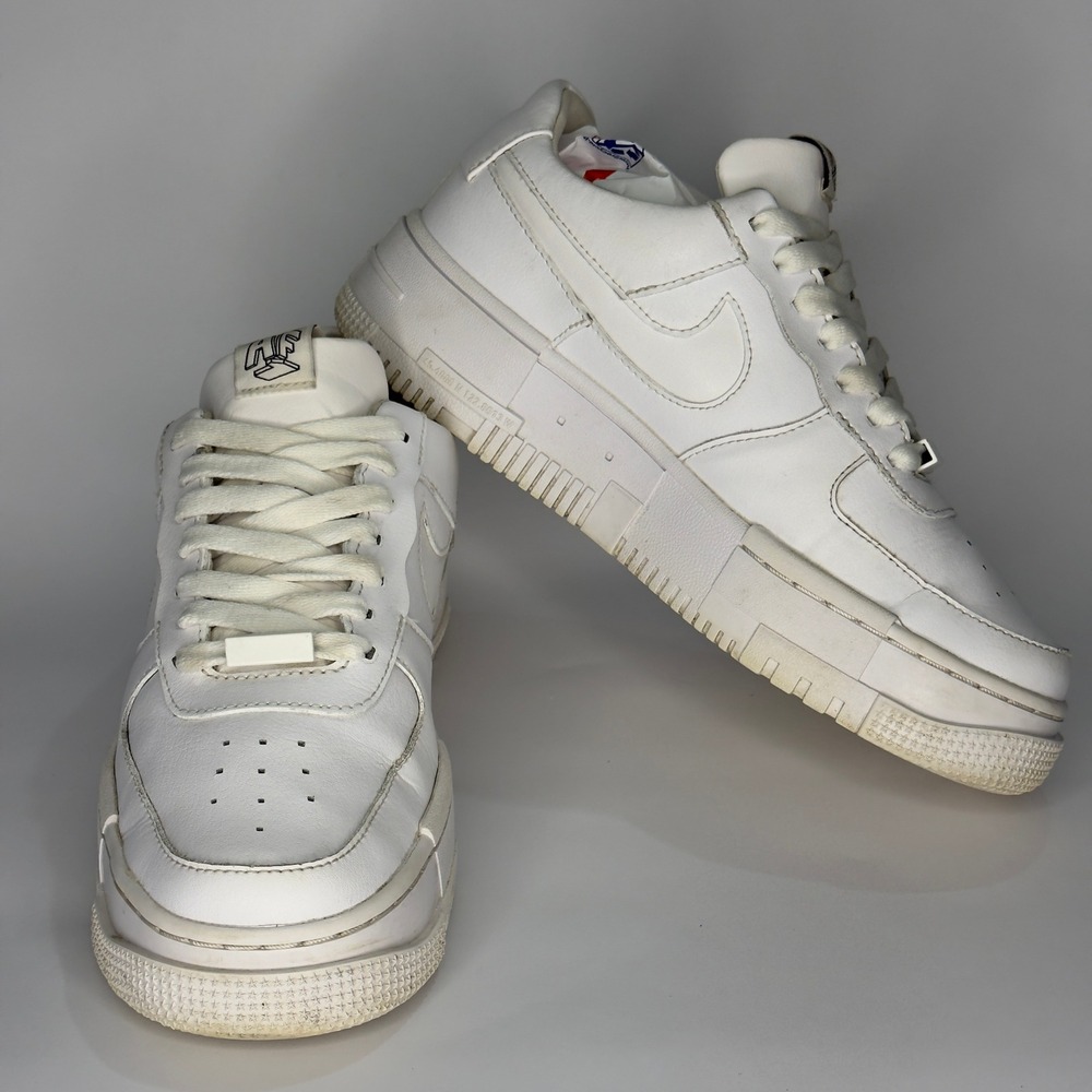 Nike Air Force 1 Pixel White Sneakers Platform Shoes‎ CK6649-100 Women's